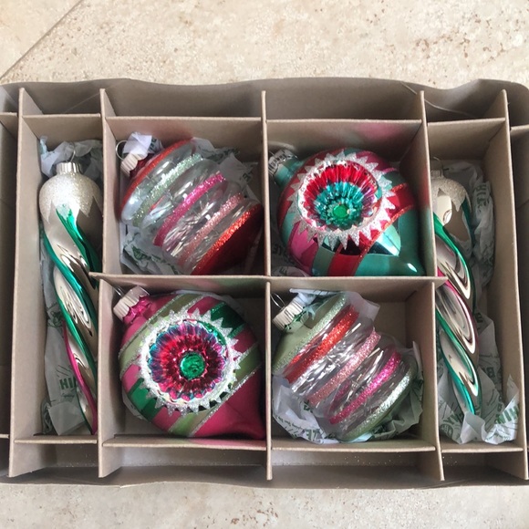 Lot of 2 Different Christopher Radko Shiny Brite Sets of Ornaments Each - LOOK - Picture 5 of 5